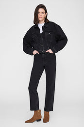 ANINE BING Quincy Jacket - Vintage Black - on model front second image