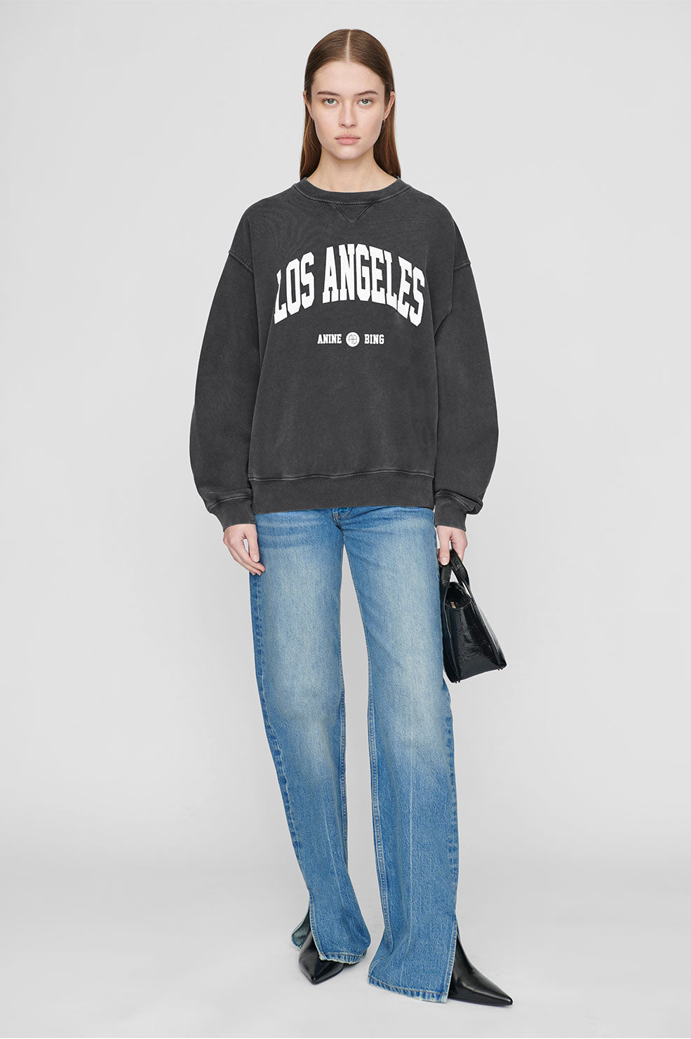 Ramona Sweatshirt Los Angeles - Washed Black