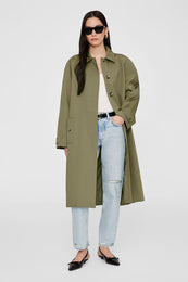 Randy Oversized Trench - Olive XS