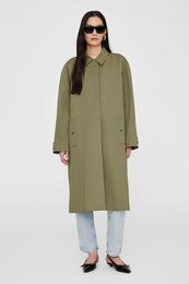 Randy Oversized Trench - Olive XS