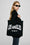 ANINE BING Remy Canvas Tote - Black - On Model Front View