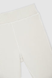ANINE BING Rhea Legging - Ivory And Tan - Detail View