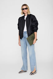 ANINE BING Rio Pouch - Olive - on model front view