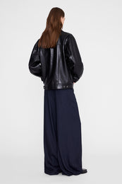 ANINE BING Rory Jacket - Black Recycled Leather - on model back