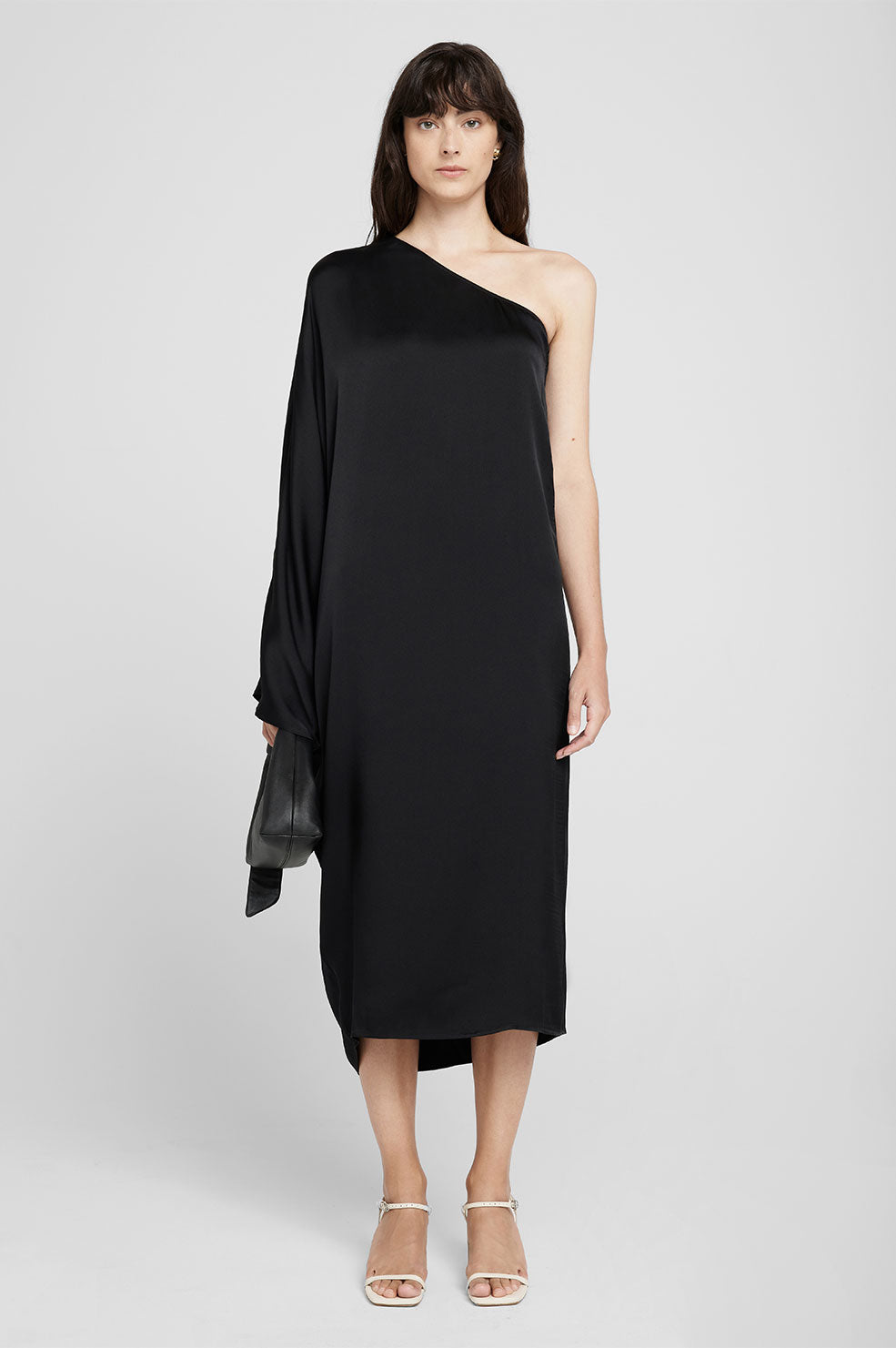 ANINE BING Rowan Dress - Black - On Model Front