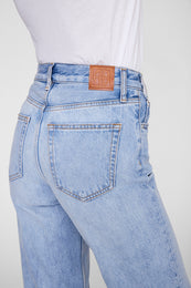 ANINE BING Roy Jean 31" - Blue Glow - on model back detail view second image