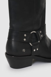 ANINE BING Ryder Boots - Black - Detail View