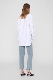 ANINE BING Scott Shirt - White - on model back