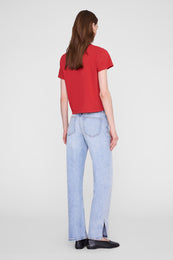 ANINE BING Shelley Tee - Tango Red - on model back