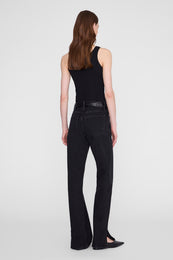 ANINE BING Sixtine Tank Top - Black - on model back