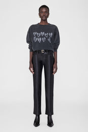 Spencer Sweatshirt Hearts - Washed Black XS