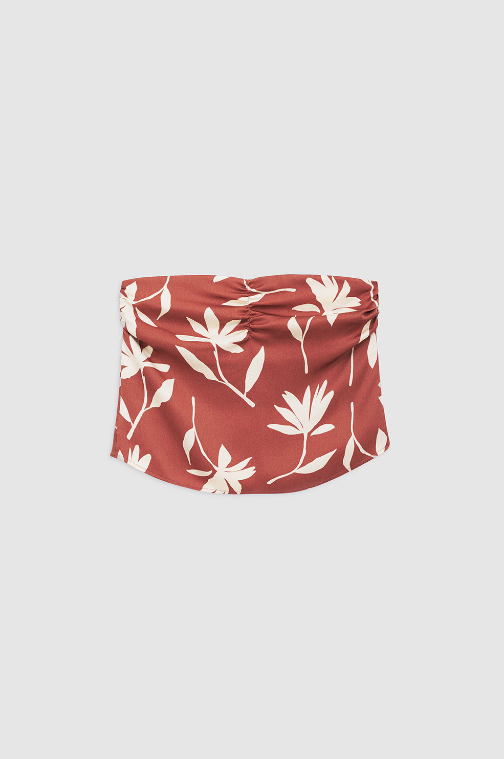 ANINE BING Stephanie Top - Terracotta Daisy Print - Front View