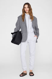 ANINE BING Stephen Jogger Bing - Grey Melange - on model front second image