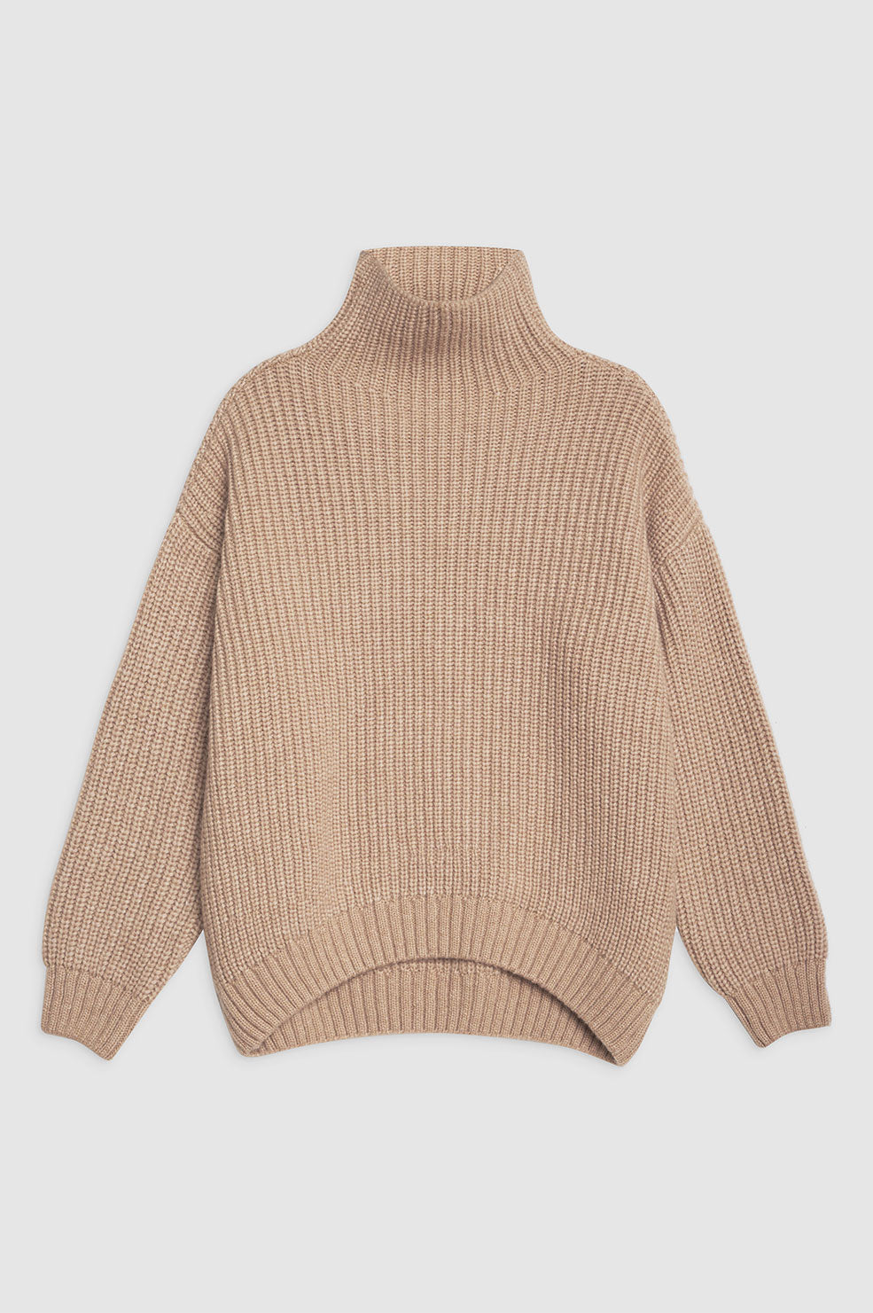 ANINE BING Sydney Sweater - Camel - Front View
