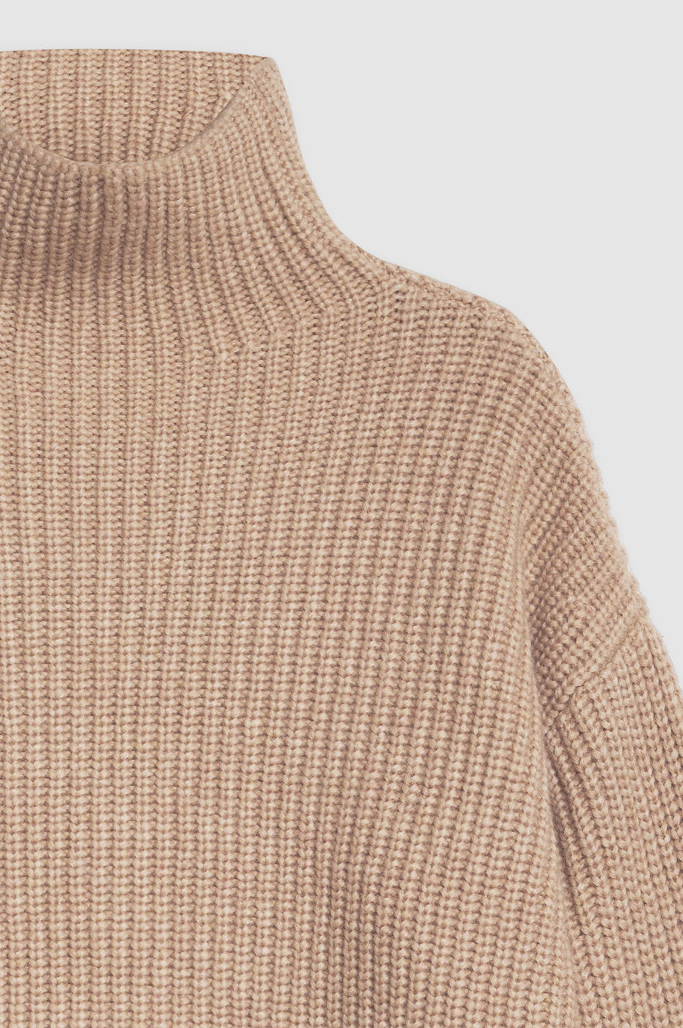 ANINE BING Sydney Sweater - Camel - Detail View