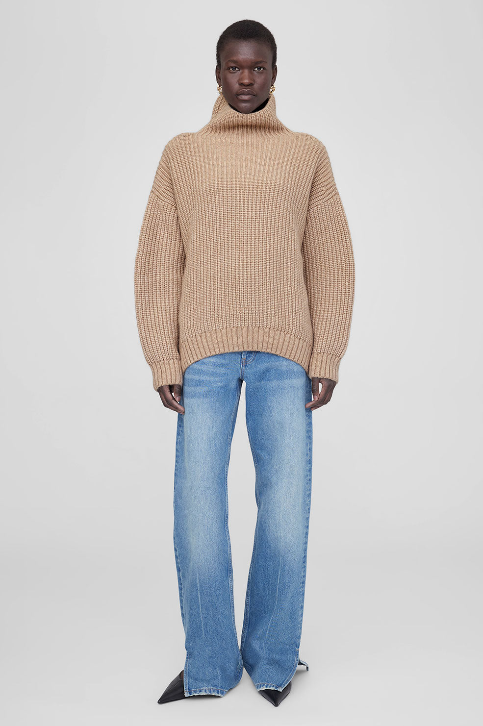 ANINE BING Sydney Sweater - Camel