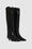 ANINE BING Tall Rae Boots - Black Embossed - Side Pair View