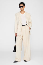 ANINE BING Tiphaine Blazer - Ecru - on model front second image