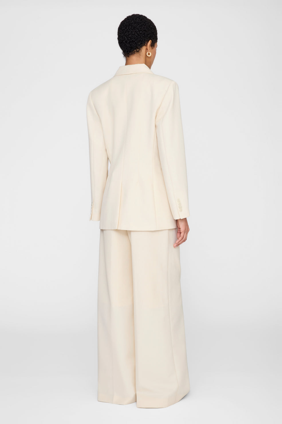 ANINE BING Tiphaine Blazer - Ecru - on model back