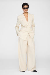 ANINE BING Tiphaine Blazer - Ecru - on model front