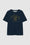 ANINE BING Toni Tee Reversible - Washed Navy And Off White - Off White On Model Front - Navy Front View