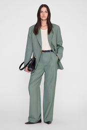ANINE BING Trent Trouser - Sage - on model front