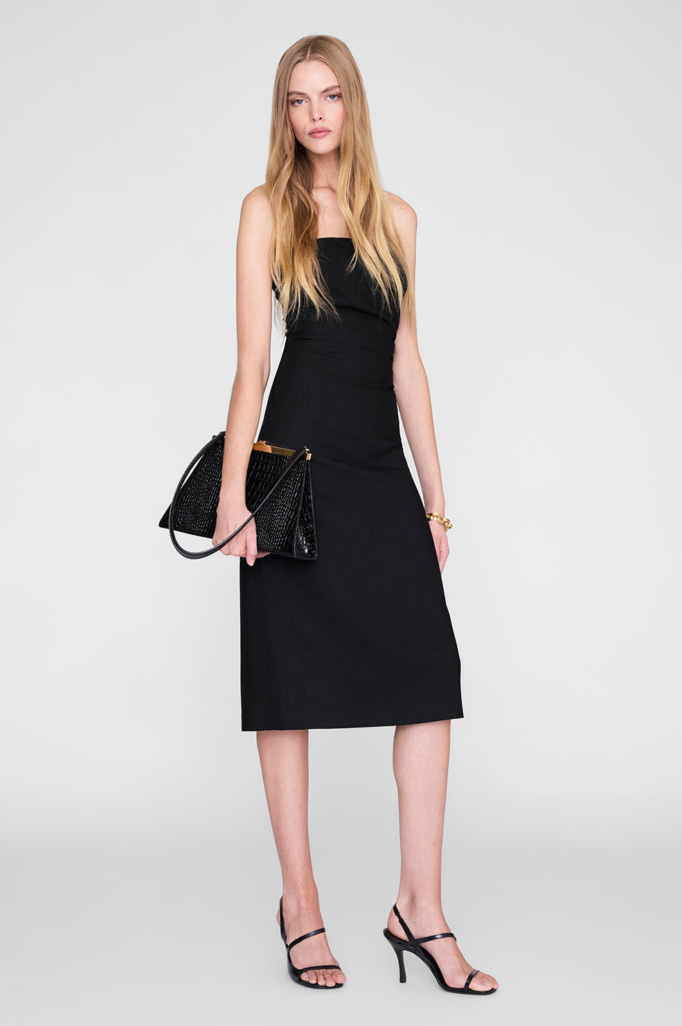 ANINE BING Tyla Dress in Black