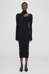 ANINE BING Victoria Dress - Black - On Model Front