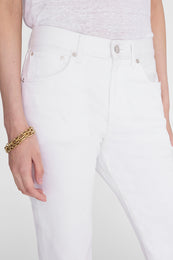 ANINE BING Wyatt Jean - White - on model front detail second image 