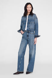 ANINE BING Yuma Jacket - Cabana Blue - on model front