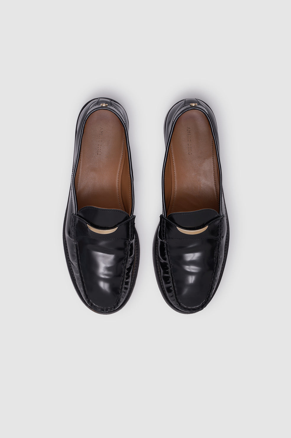 ANINE BING Amoc Loafer - Black - top view