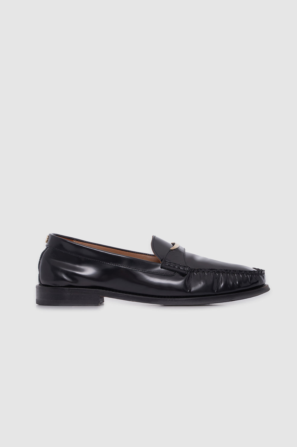 ANINE BING Amoc Loafer - Black - front view