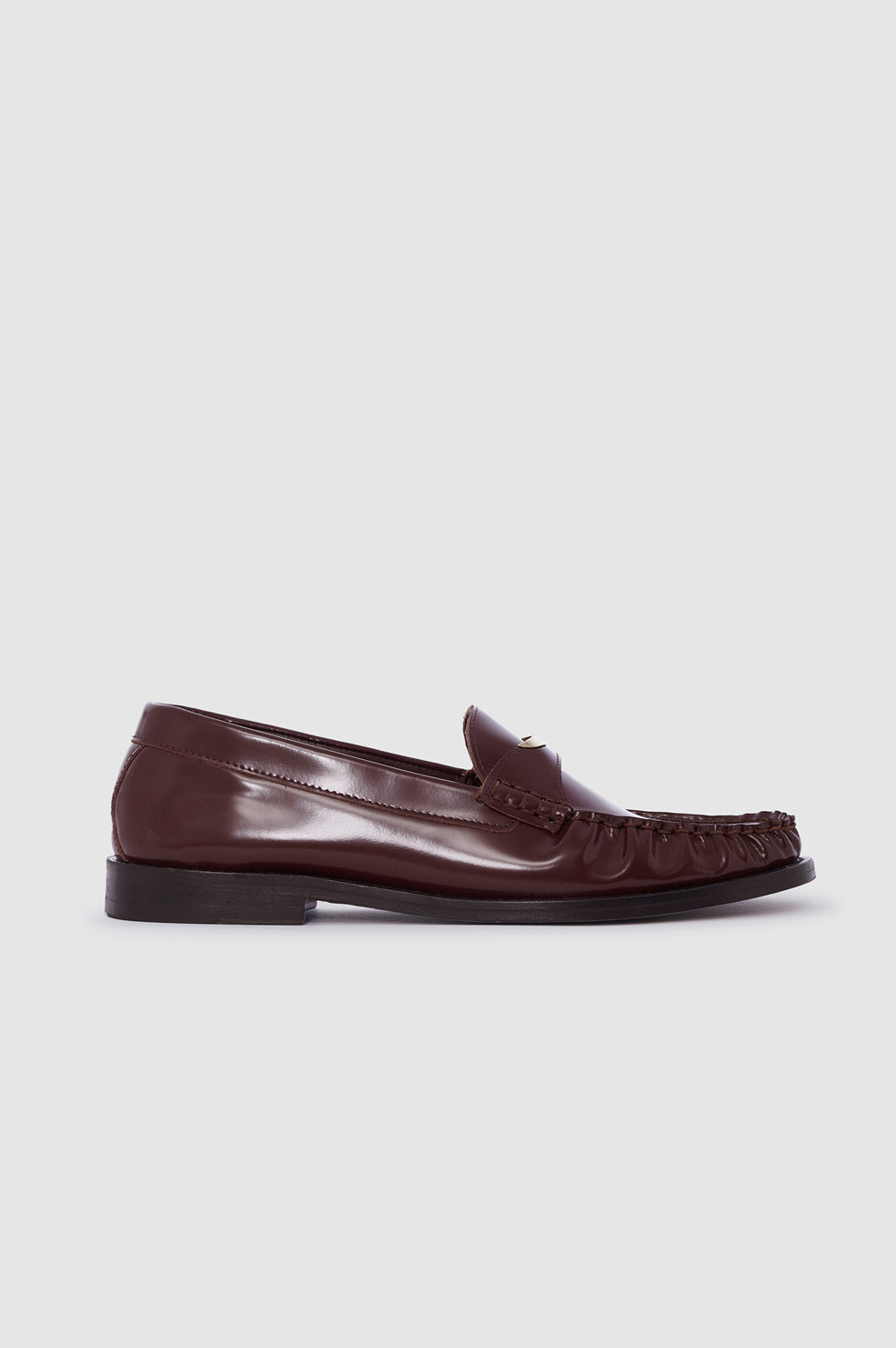 ANINE BING Amoc Loafer - Fig - front view