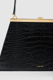 ANINE BING Anine Bag - Black Embossed - Detail View 