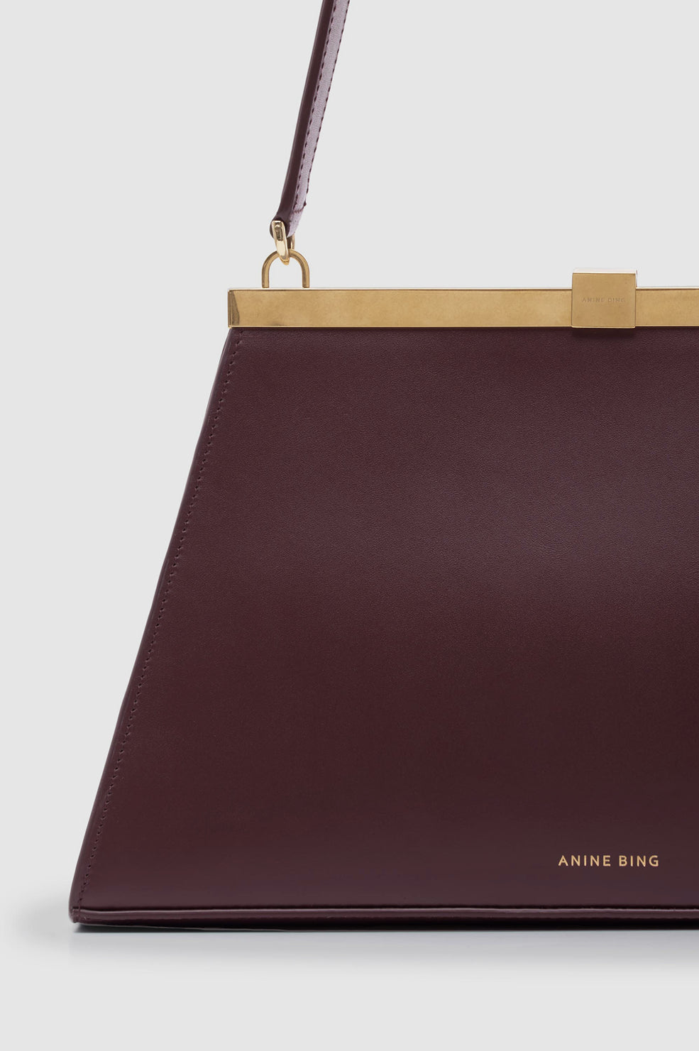 ANINE BING Anine Bag Smooth Leather - Fig - detail view