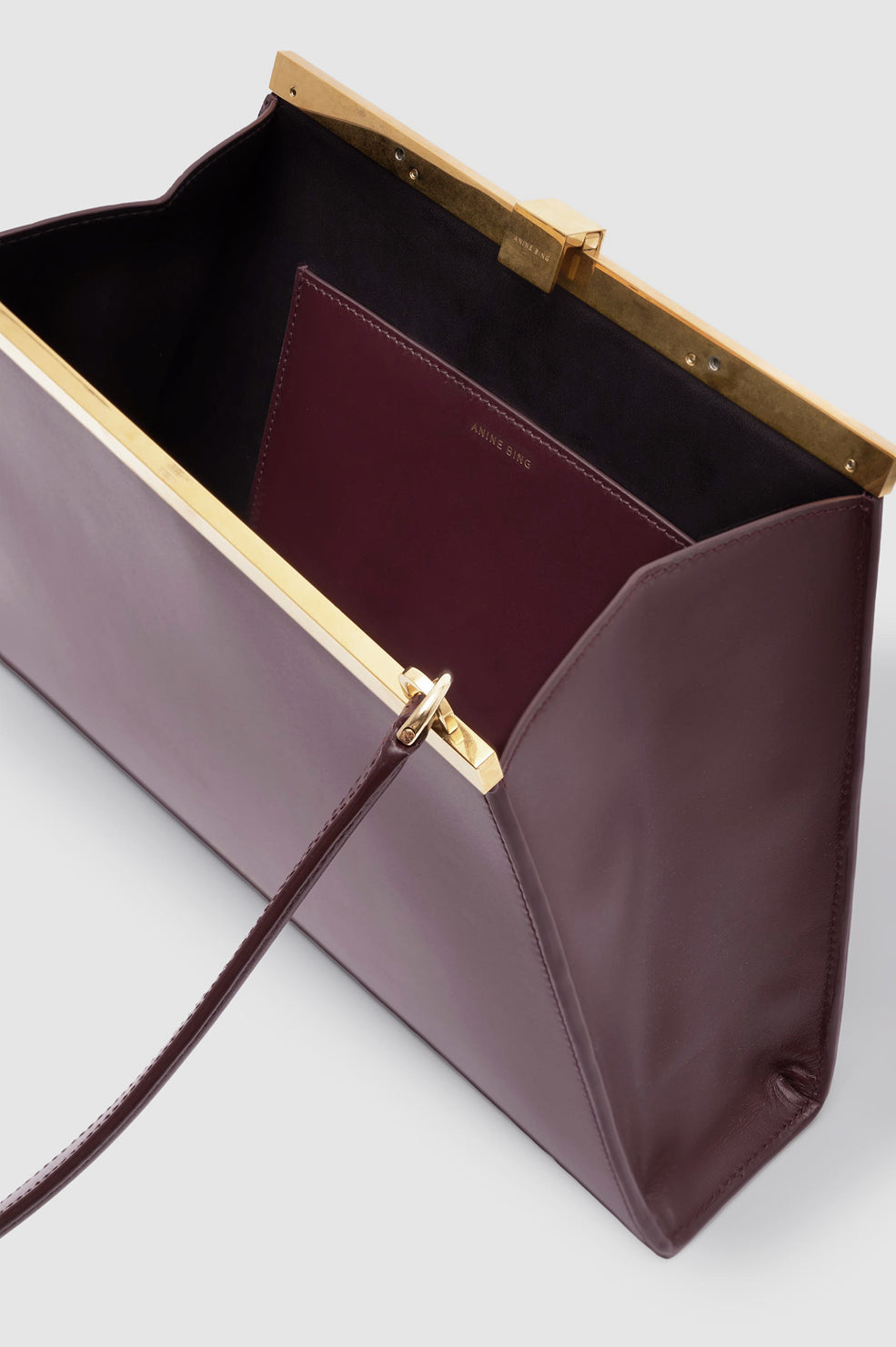 ANINE BING Anine Bag Smooth Leather - Fig - top view