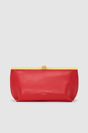 ANINE BING Anine Clutch - Tango Red - front view