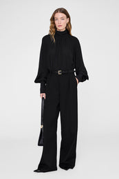 ANINE BING Anne Top - Black - on model front