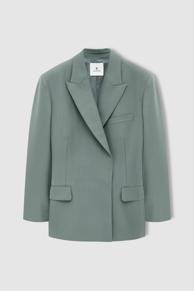 |ANINE BING Aretha Blazer - Sage - front view