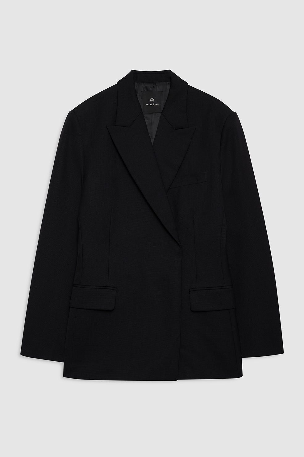 featured-img|ANINE BING Aretha Blazer - Black - front view
