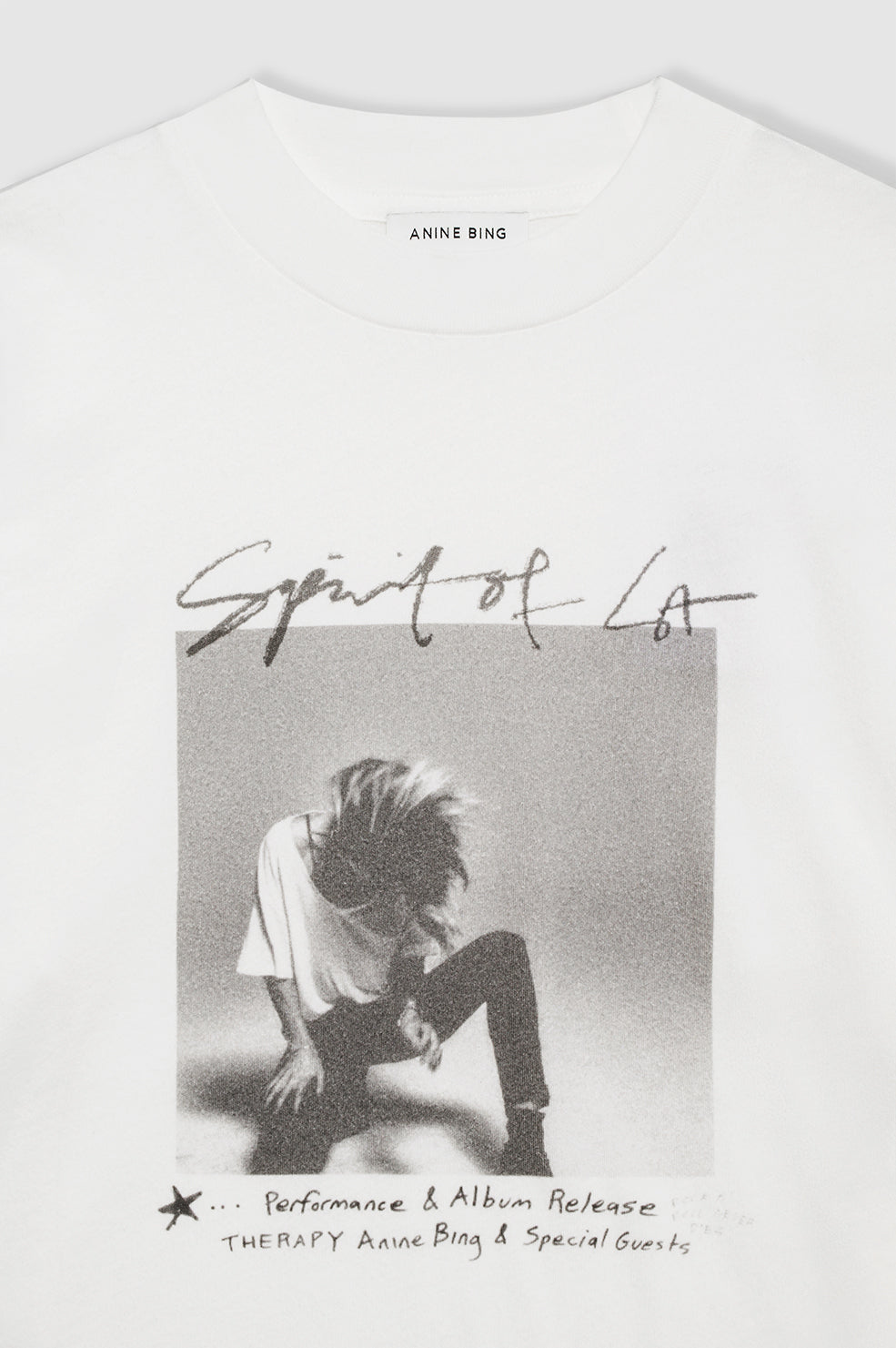 ANINE BING Ashton Tee Spirit Ivory