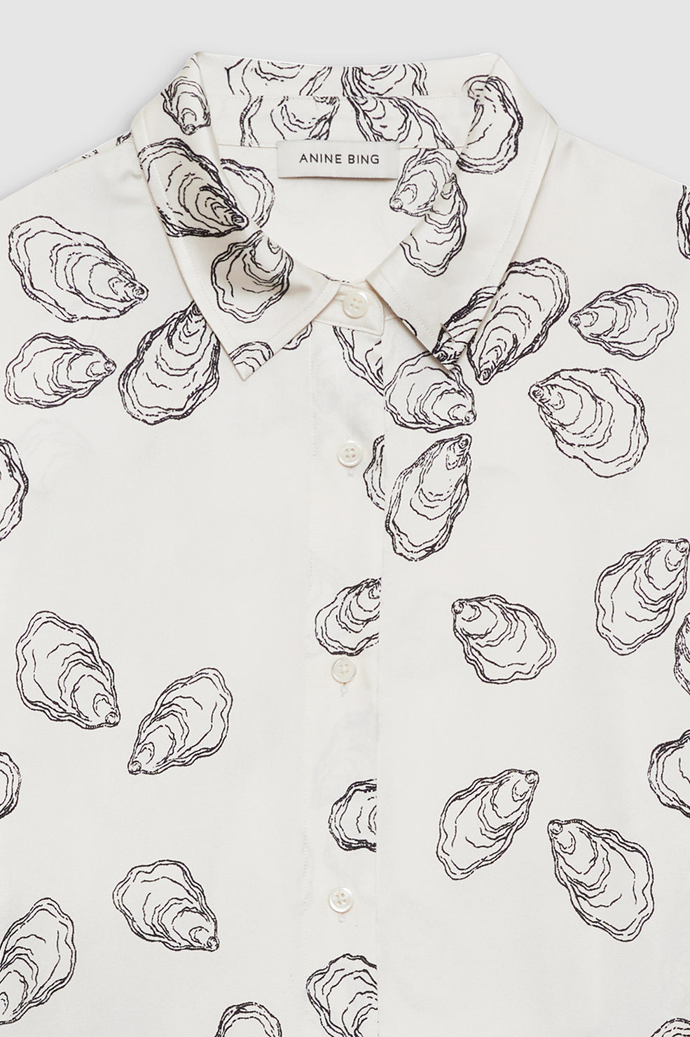 ANINE BING Avalon Shirt - Bone Oyster thumbnail