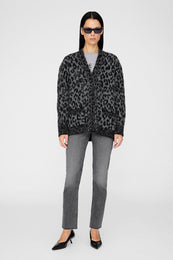 Banks Cardigan - Grey Leopard XS
