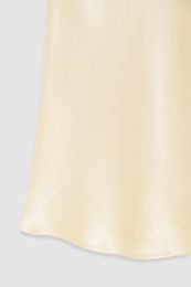 ANINE BING Bar Silk Skirt - Butter Yellow - detail view