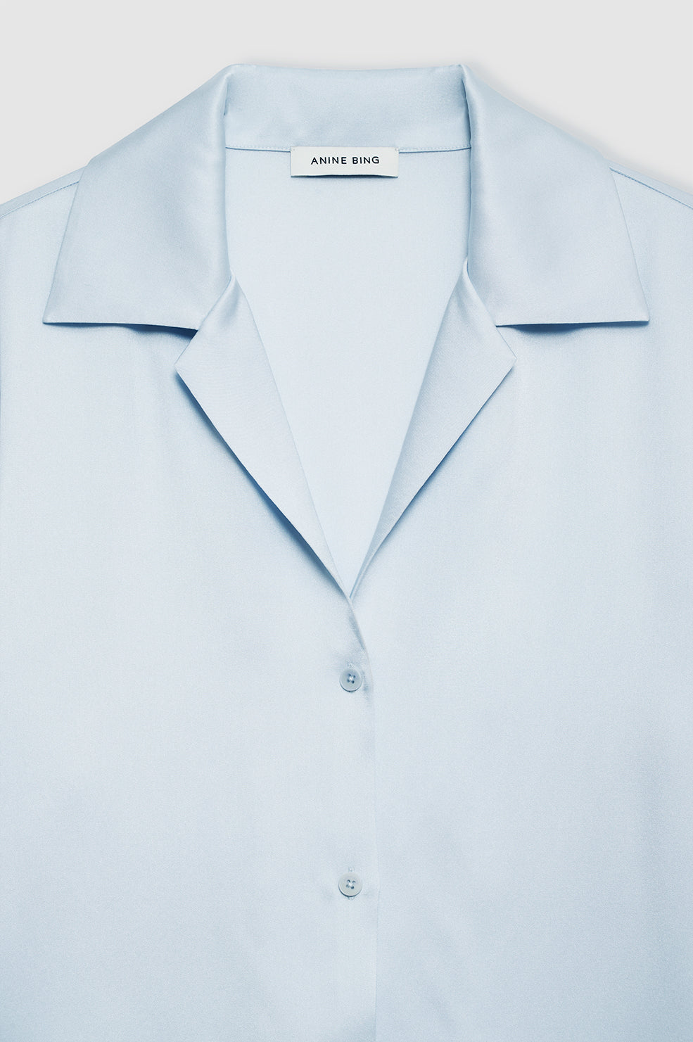 ANINE BING Bethany Shirt - Pale Blue thumbnail