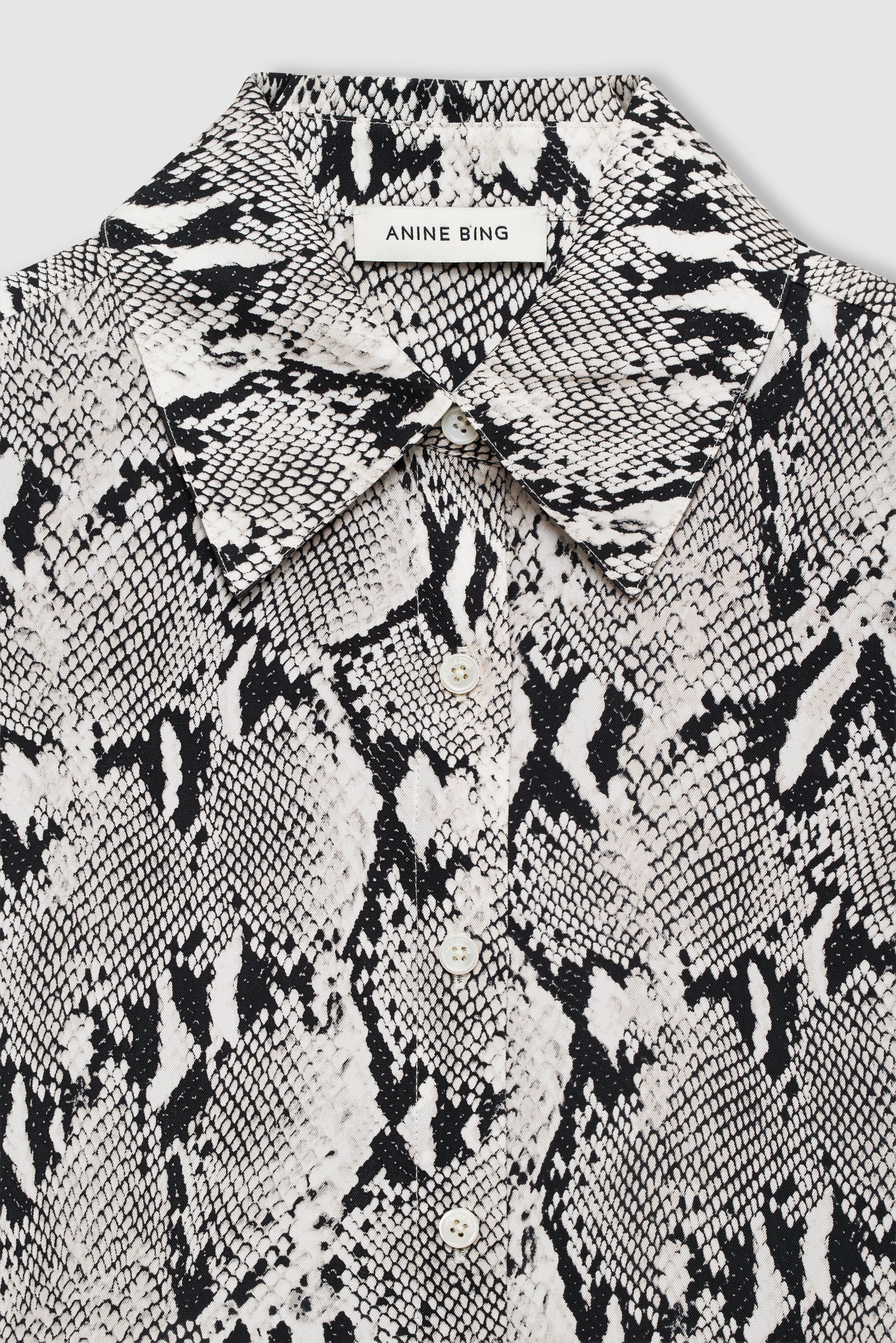 ANINE BING Bridget Shirt - Python - detail view