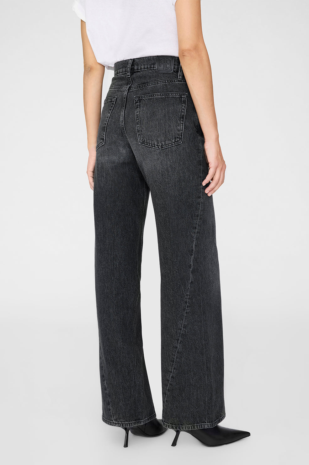 ANINE BING Brie Jean - Arctic Night - On Model Back Second Image