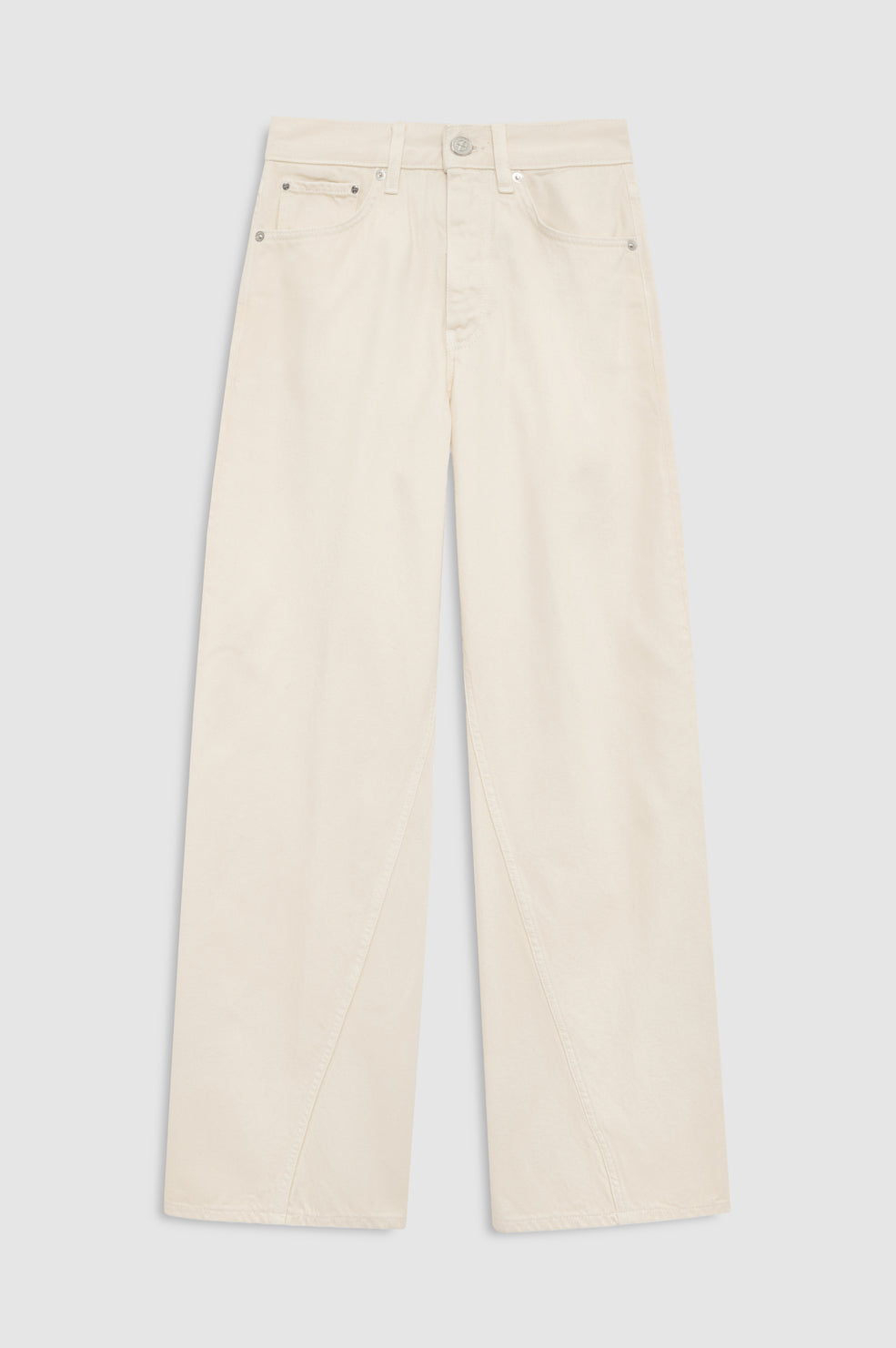 ANINE BING Brie Jean - Cream - front view