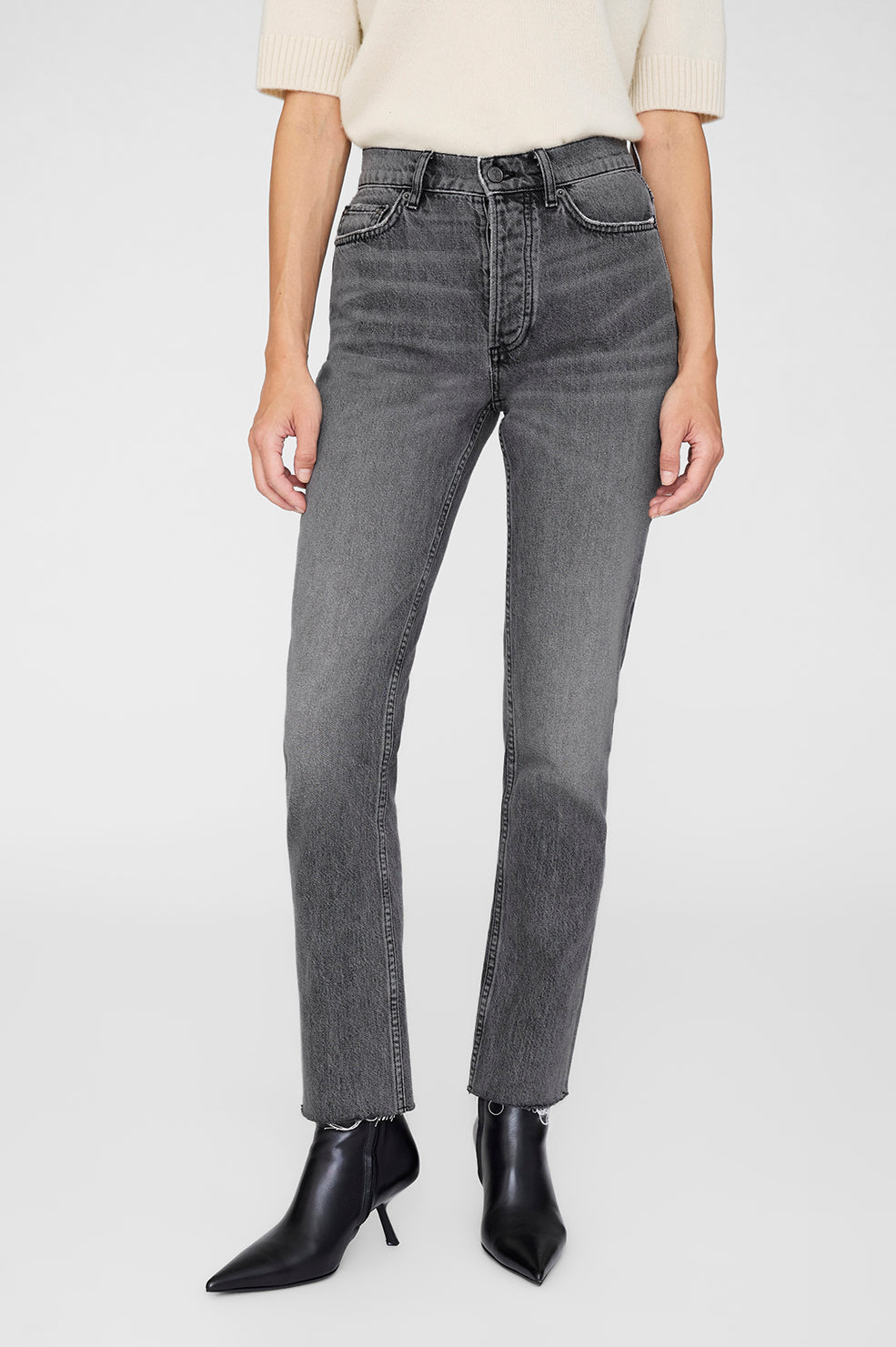 ANINE BING Bruno Jean - Ash Grey