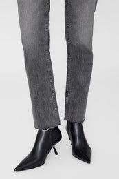 ANINE BING Bruno Jean - Ash Grey - on model detail view